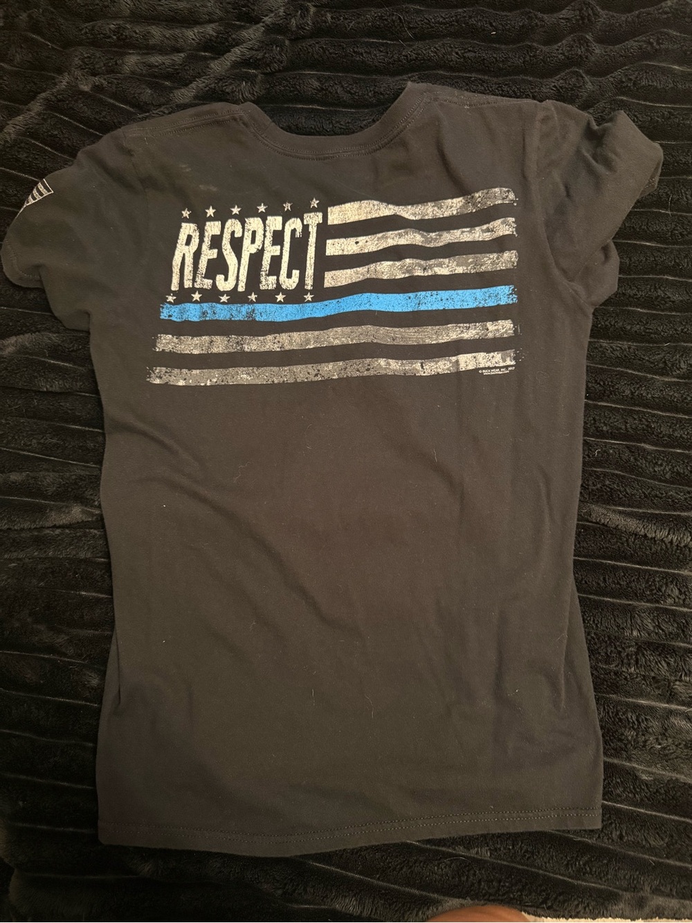 Black Short-Sleeve Graphic Tee with Antler Logo - Picture 2 of 3